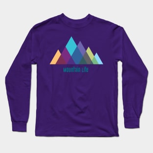 Mountain Life, with words Long Sleeve T-Shirt